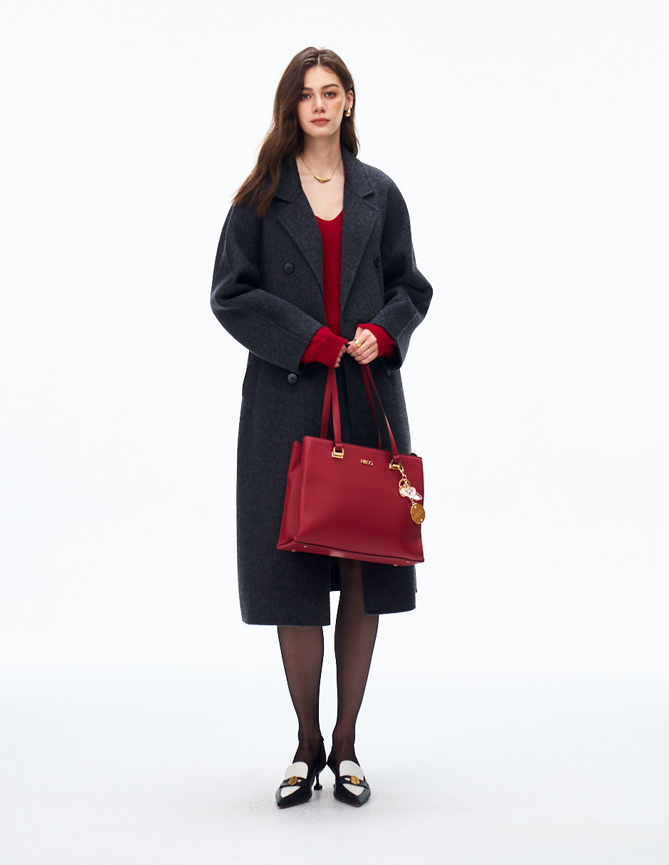 Tote Lucia Rojo con modelo