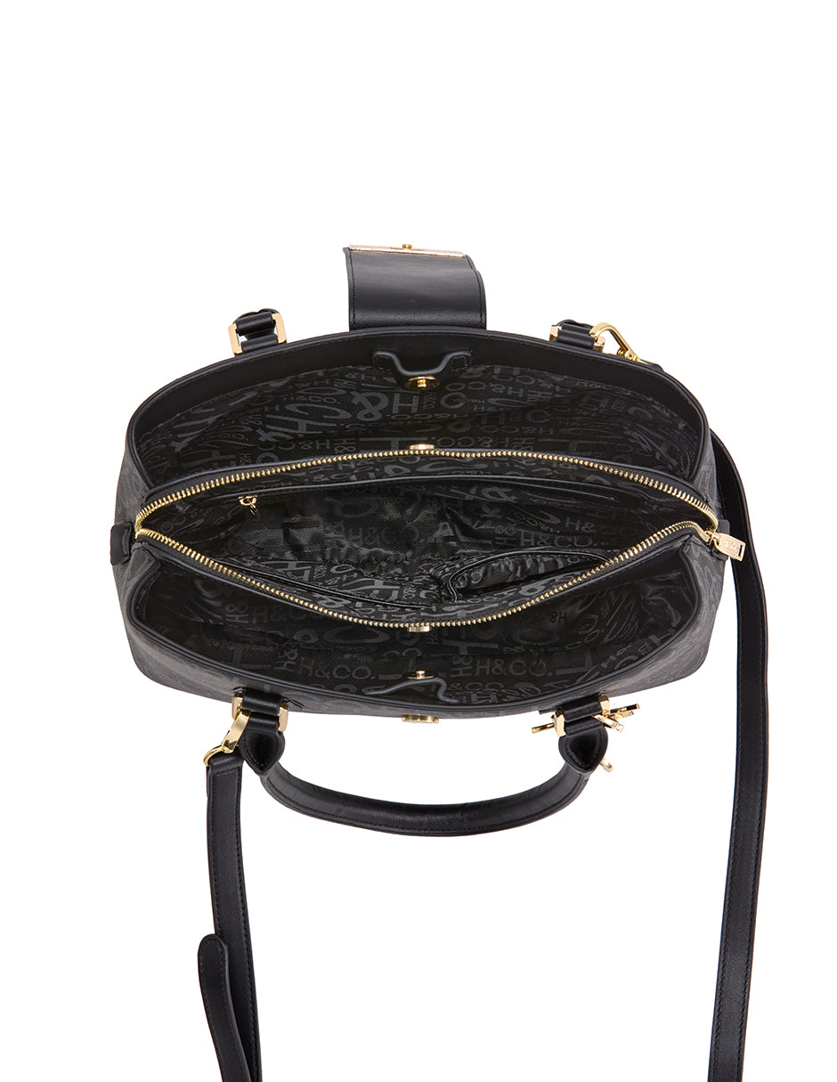 SATCHEL TANIA LOGO BOLSA H&CO.