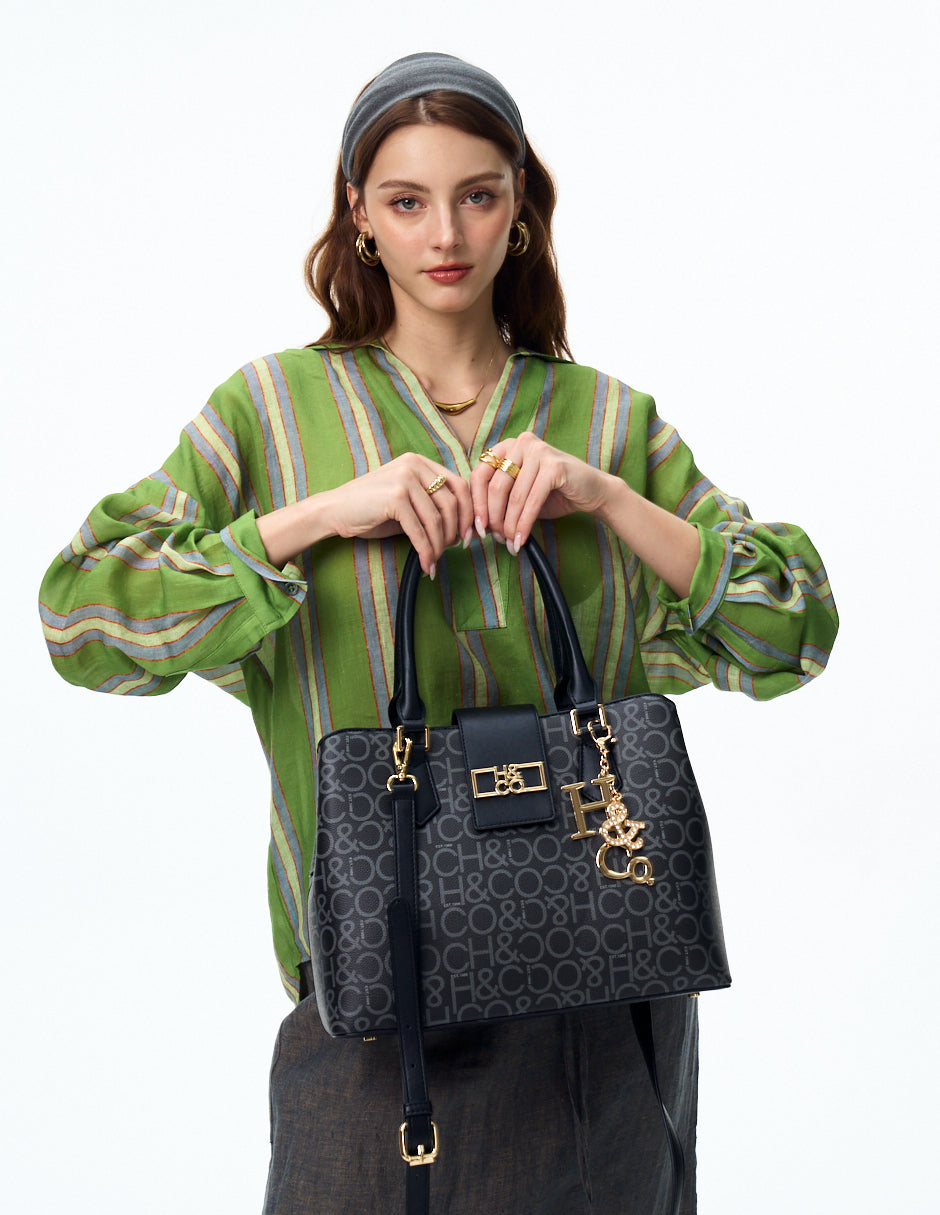 SATCHEL TANIA LOGO BOLSA H&CO.