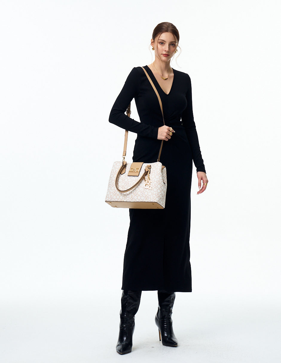 SATCHEL TANIA LOGO BOLSA H&CO.