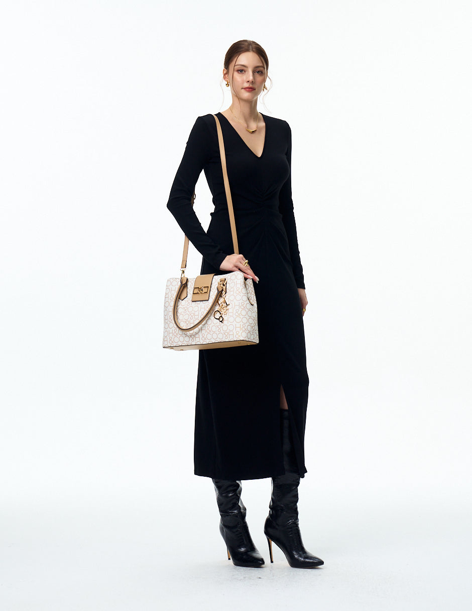 SATCHEL TANIA LOGO BOLSA H&CO.