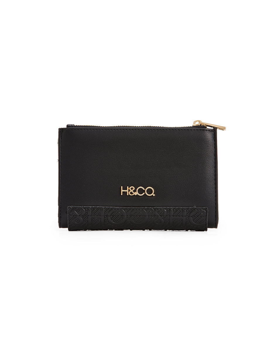 Cartera Alexis negra H&Co. vista completa