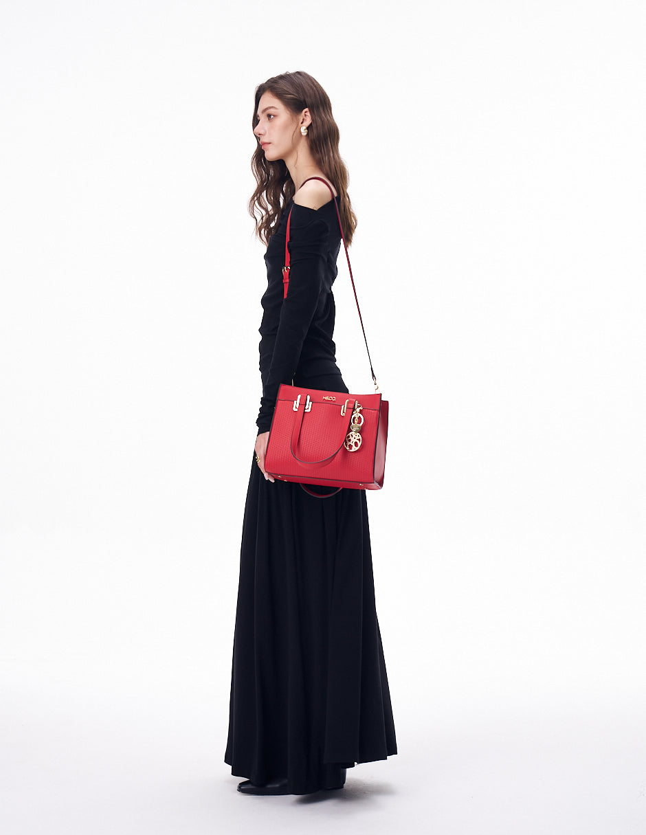 Satchel Alexa rojo H&Co. vista frontal