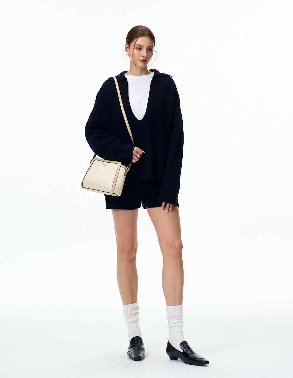 Crossbody Anessa Logo Beige H&Co.