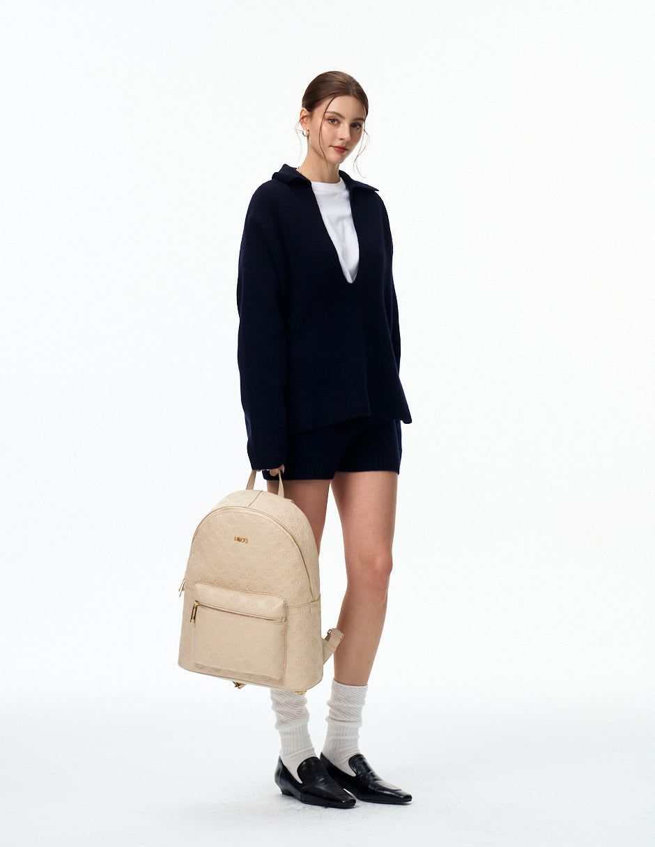 Backpack Natali Grabado Camel