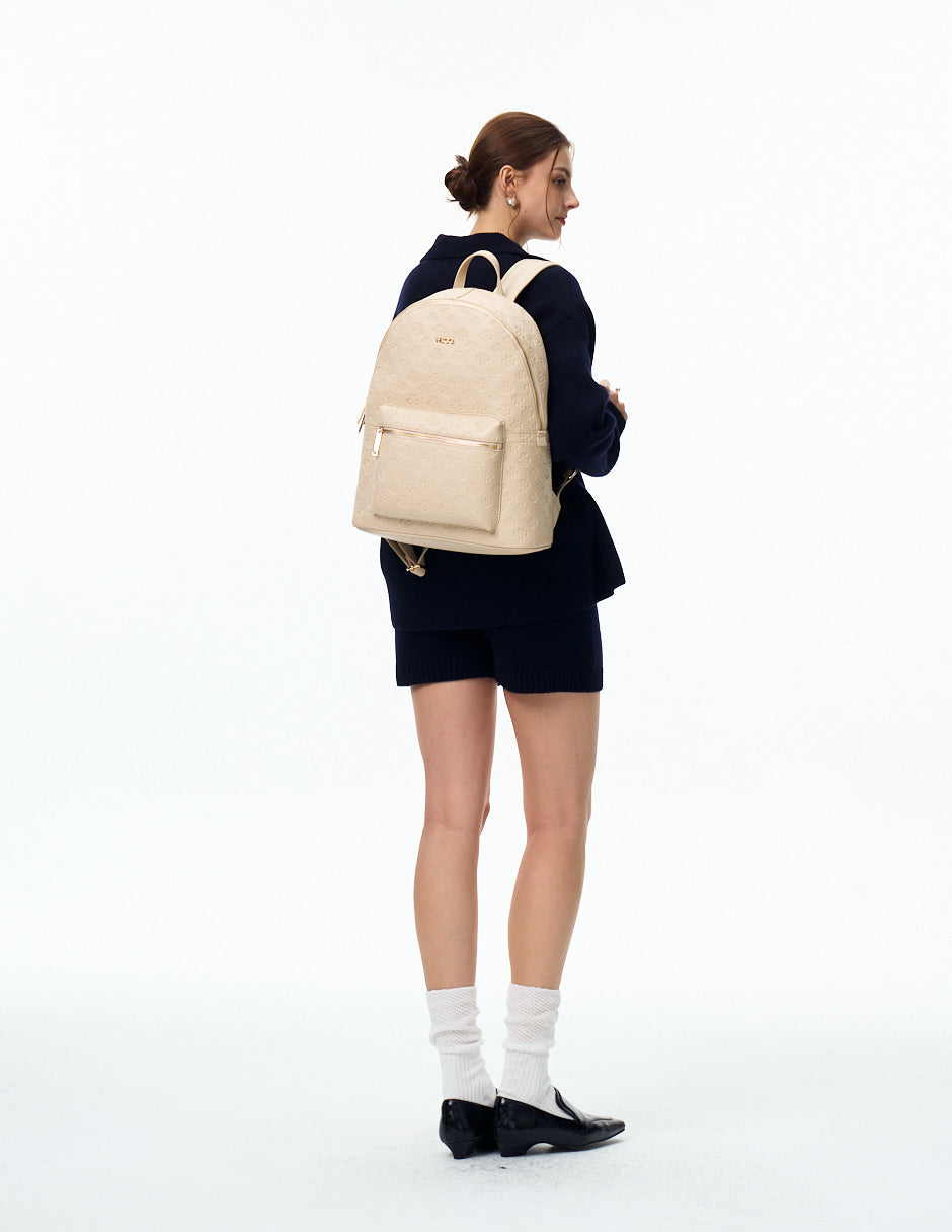 Backpack Natali Grabado Camel