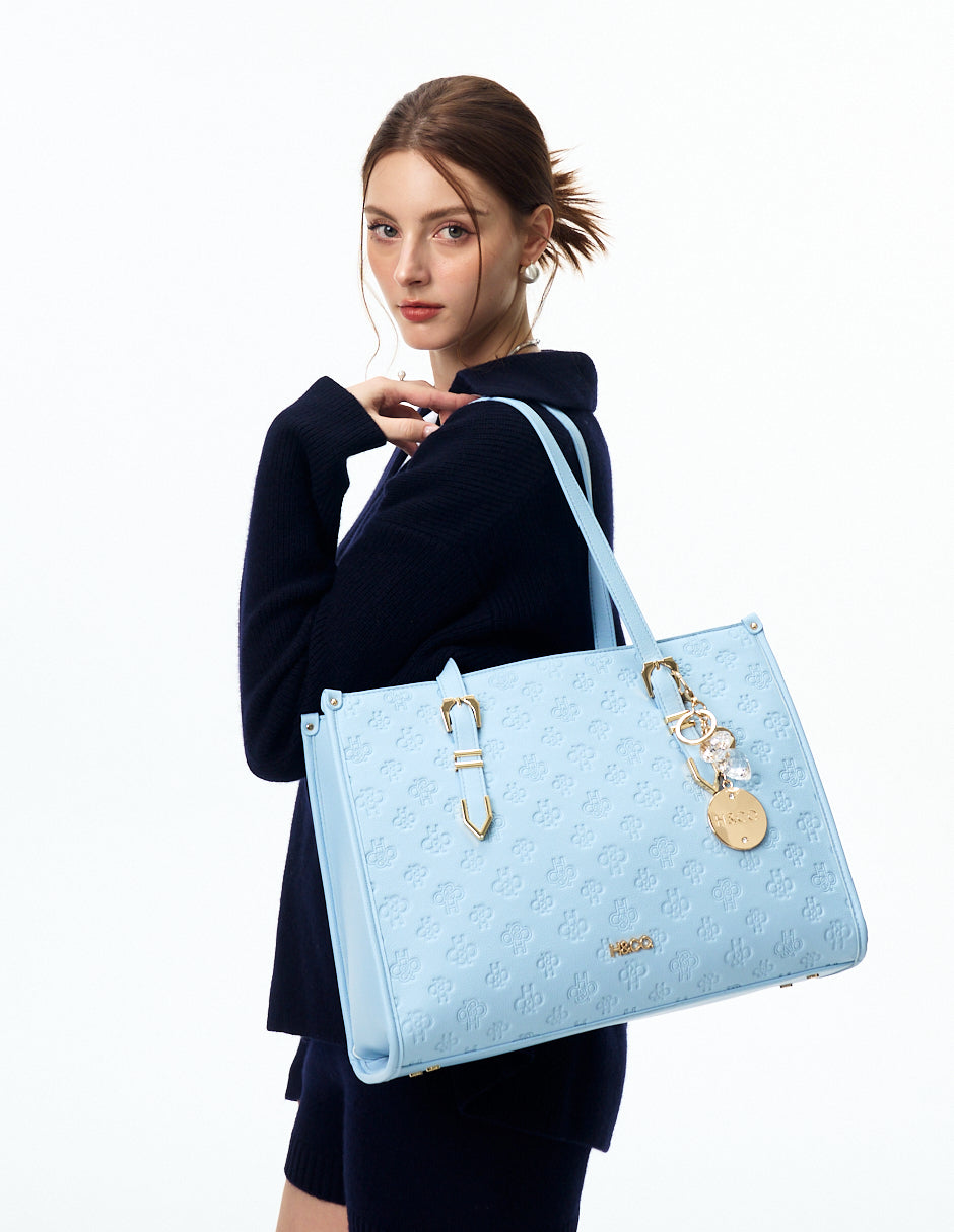 Tote Natali Grabado Azul