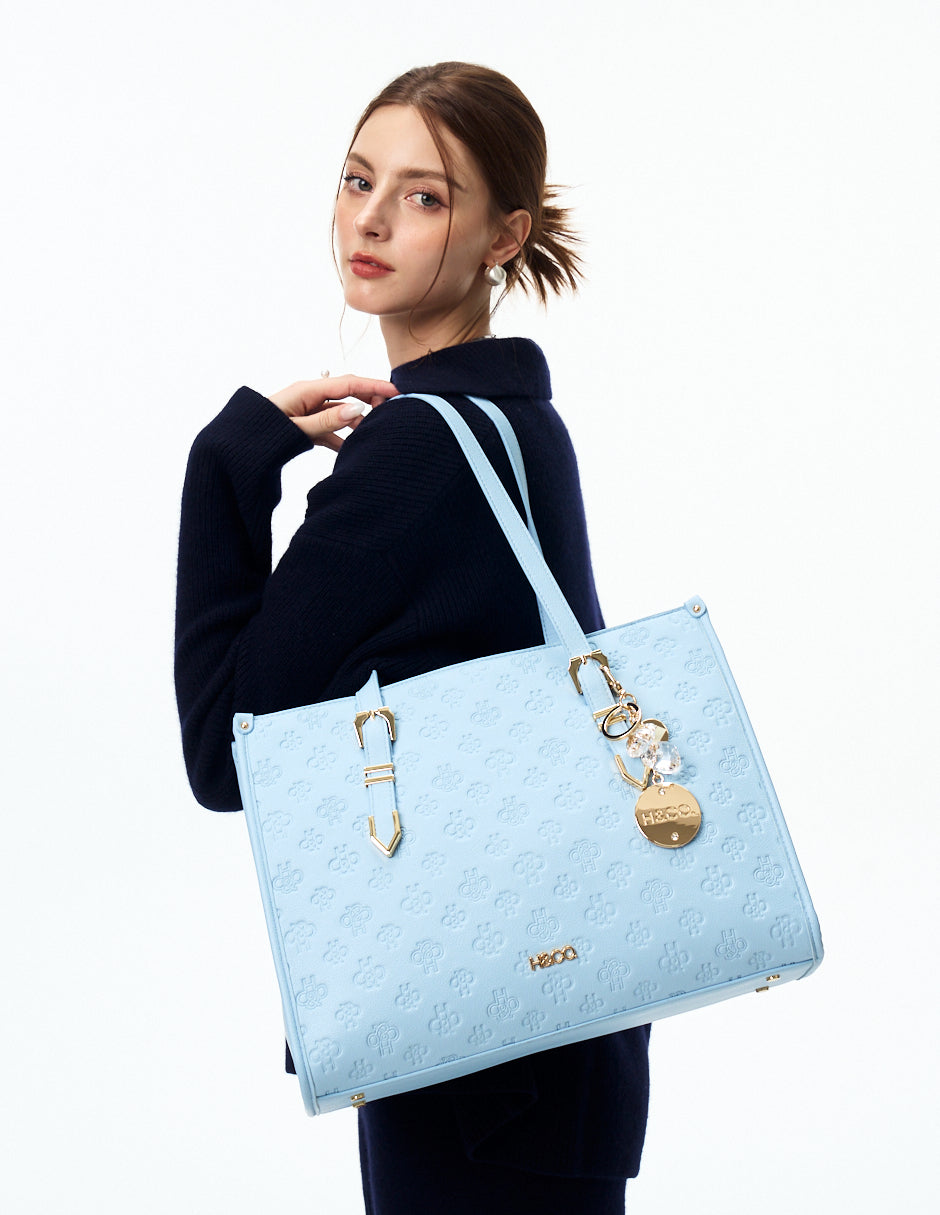 Tote Natali Grabado Azul