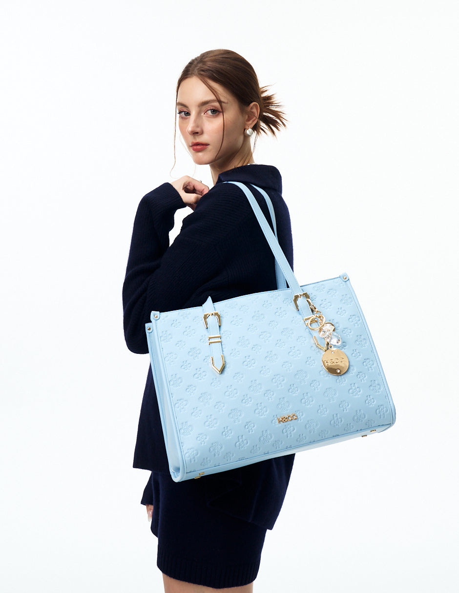 Tote Natali Grabado Azul