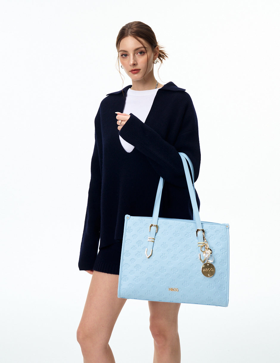 Tote Natali Grabado Azul