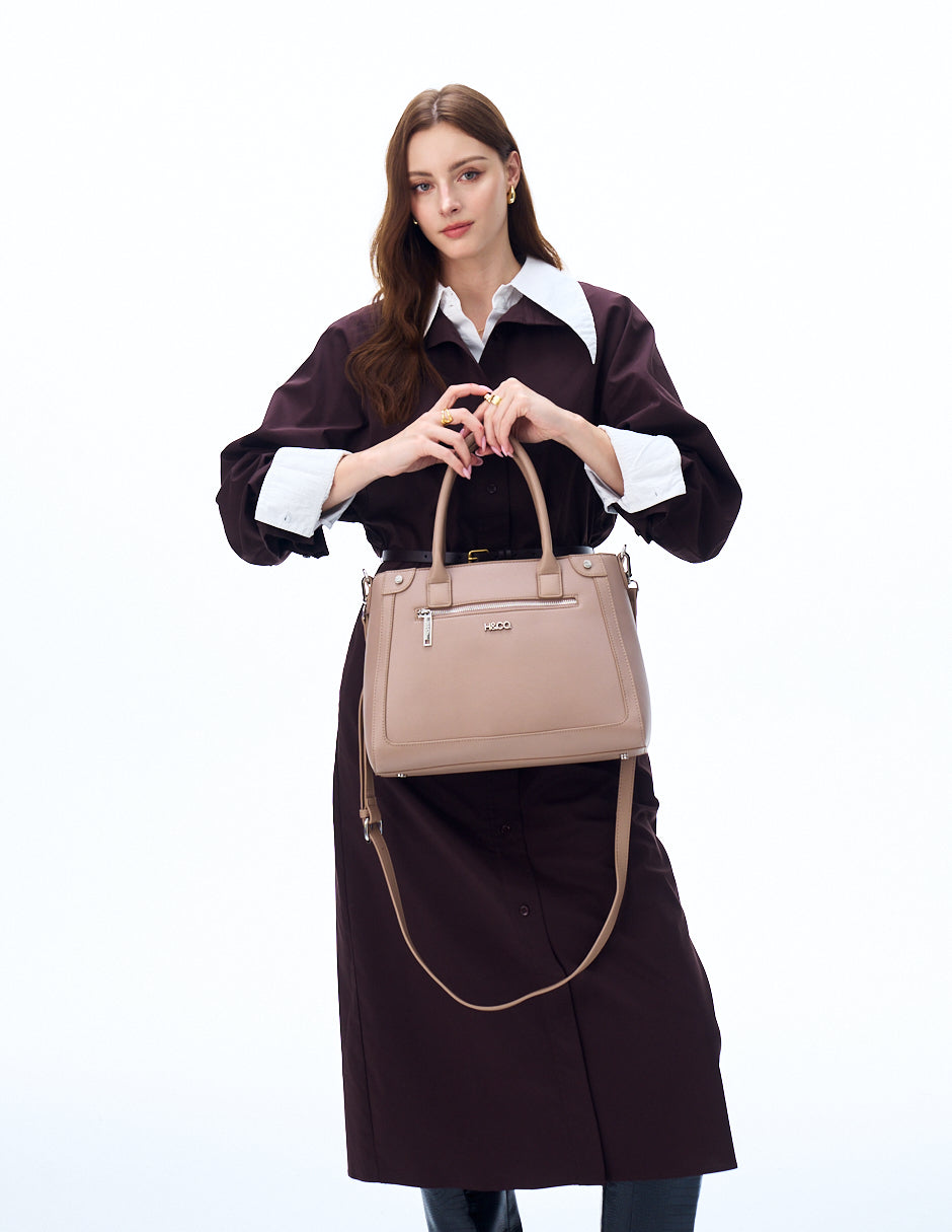 Tote Gemma taupe H&Co. vista completa