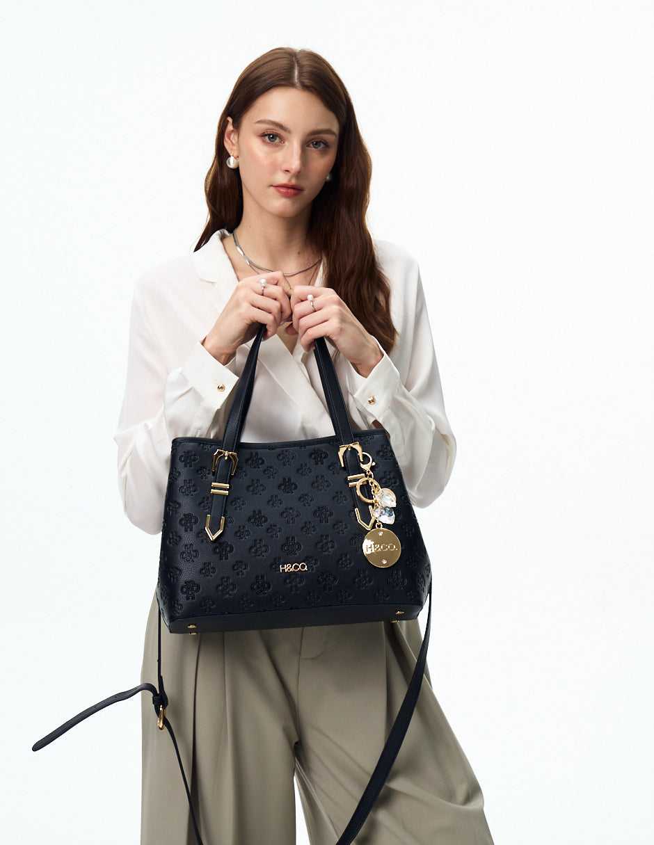 Satchel Natali Grabado Negro