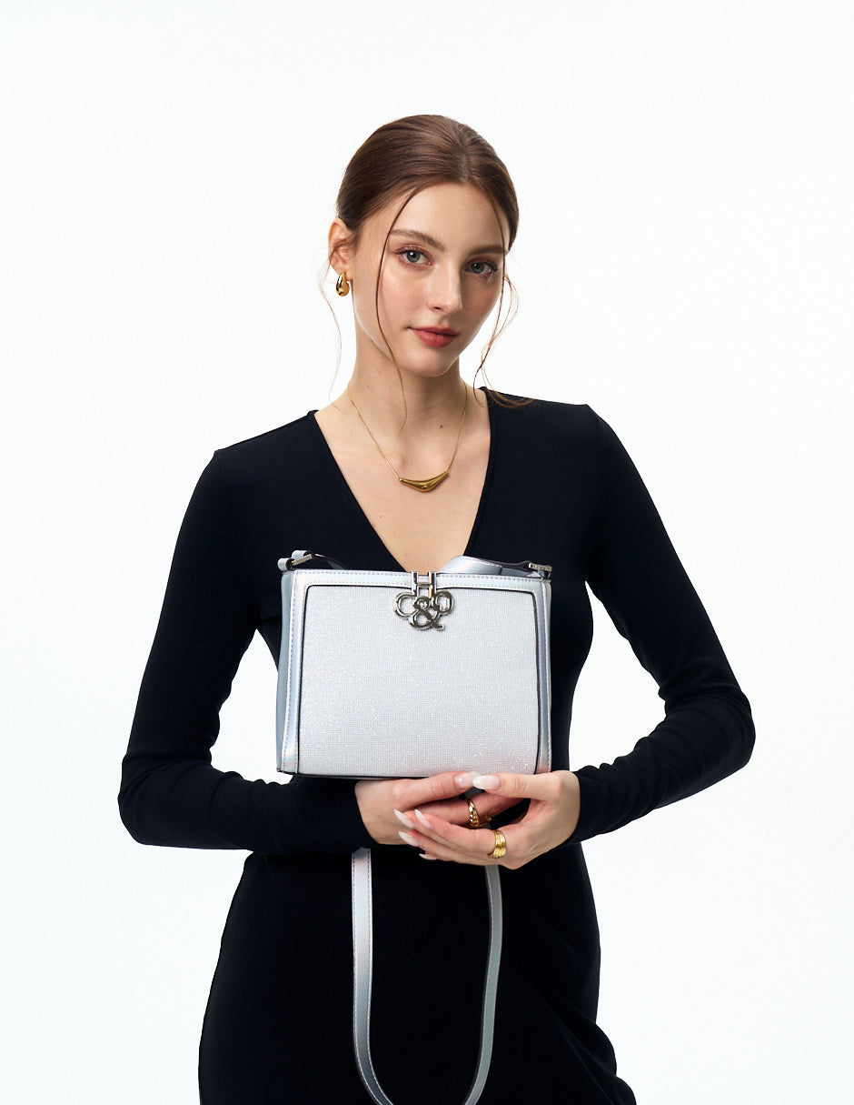 Crossbody Tanya Brillo Plata