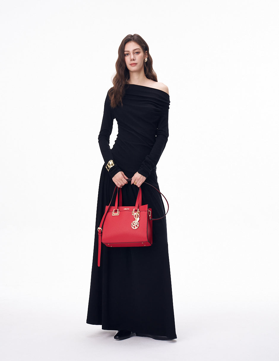 Satchel Alexa rojo H&Co. vista completa