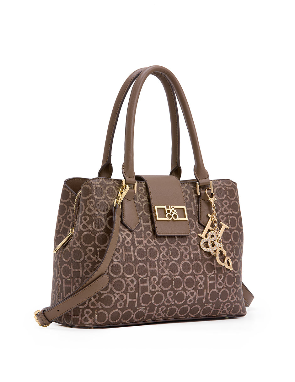 SATCHEL TANIA LOGO BOLSA H&CO.