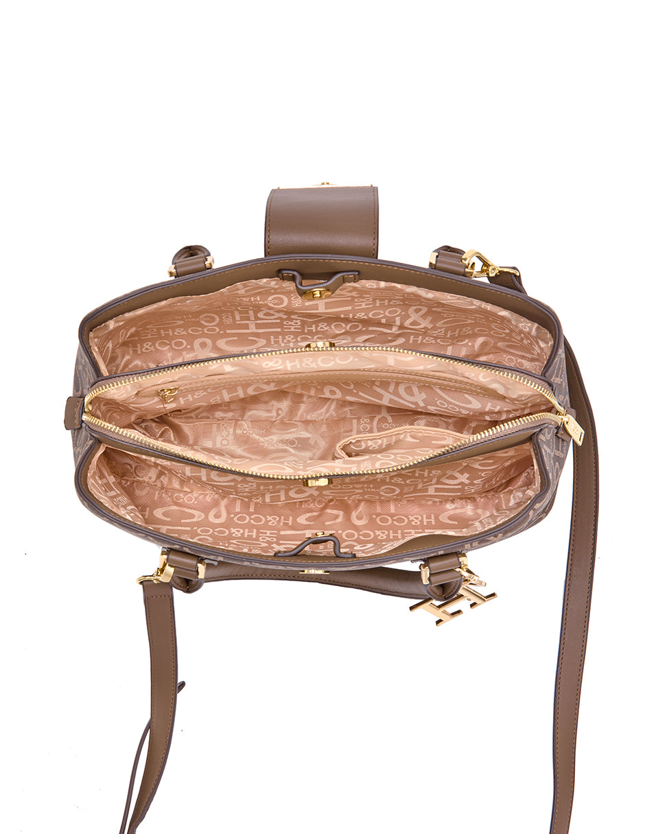 SATCHEL TANIA LOGO BOLSA H&CO.