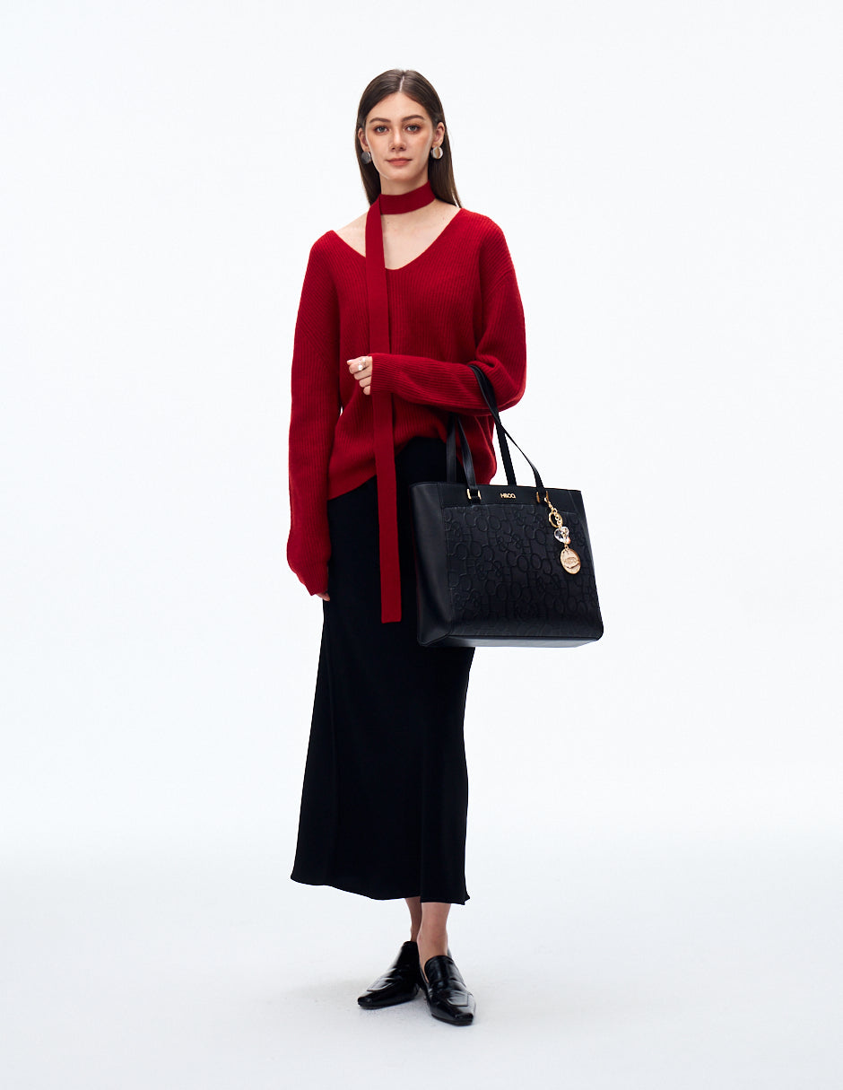 Set de Tote y Crossbody Promo Grabado Negro H&Co.