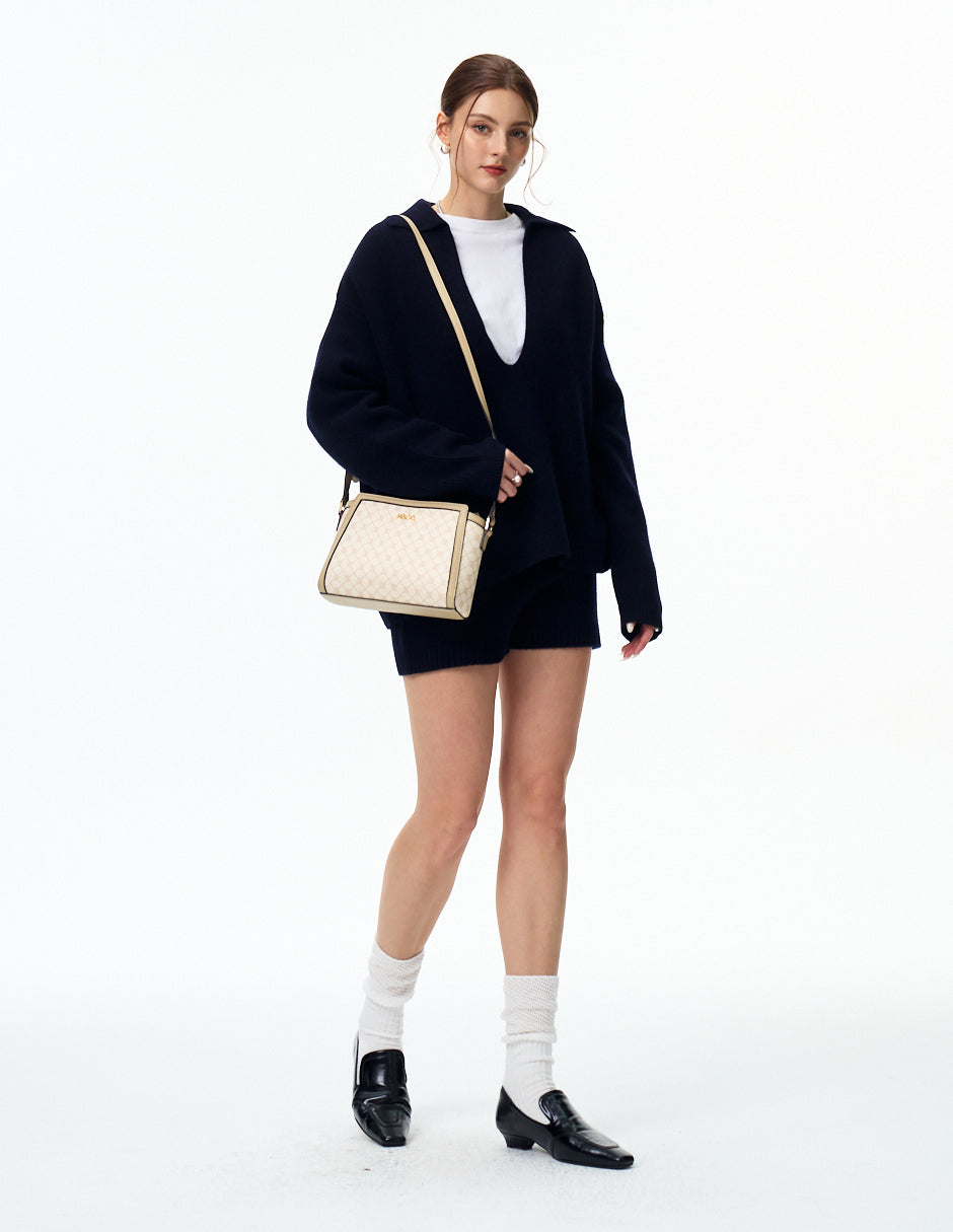 Crossbody Anessa Logo Beige H&Co.