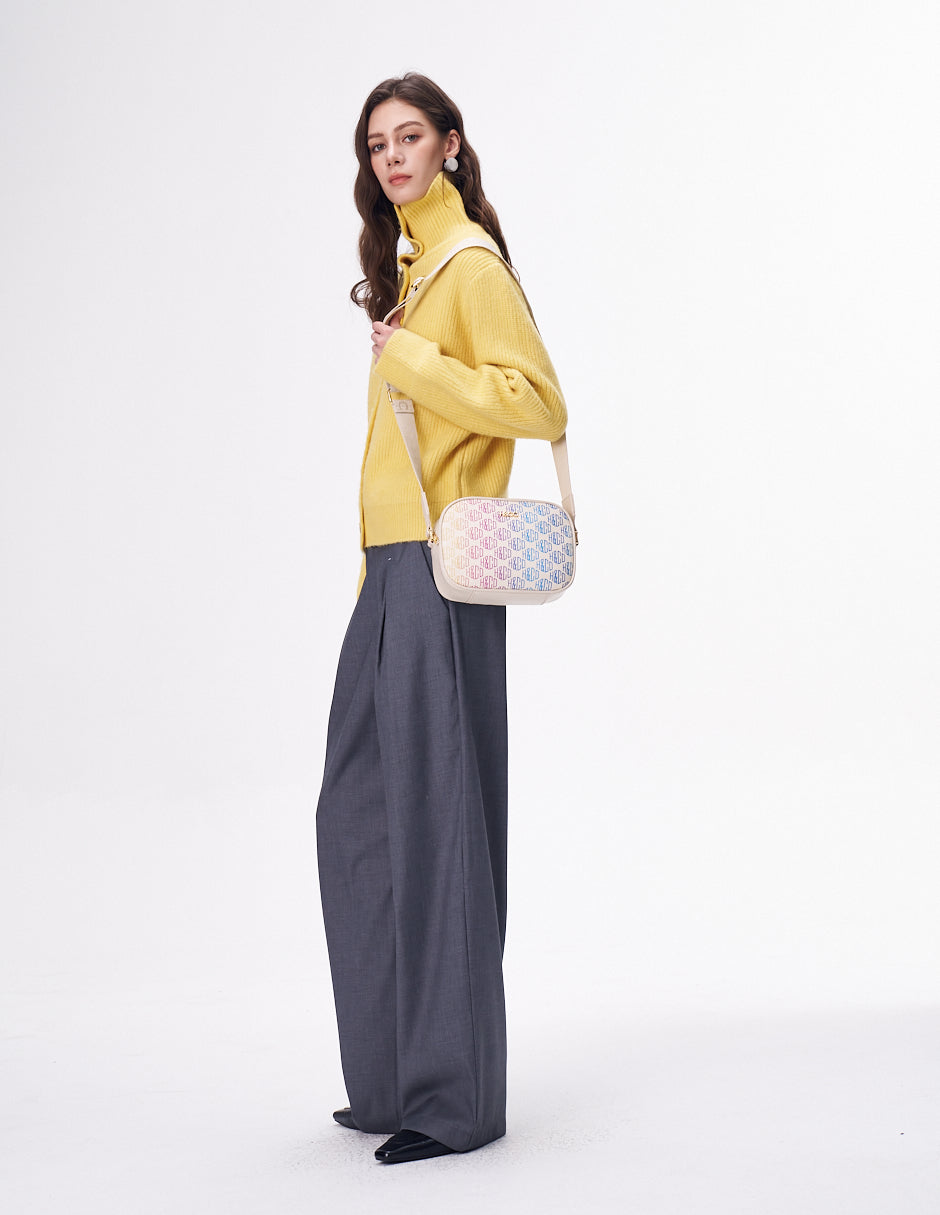 Crossbody Nadine Estampado blanco H&Co. interior