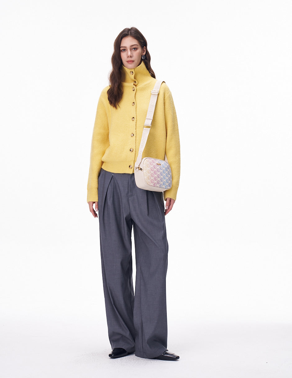 Crossbody Nadine Estampado blanco H&Co. vista frontal