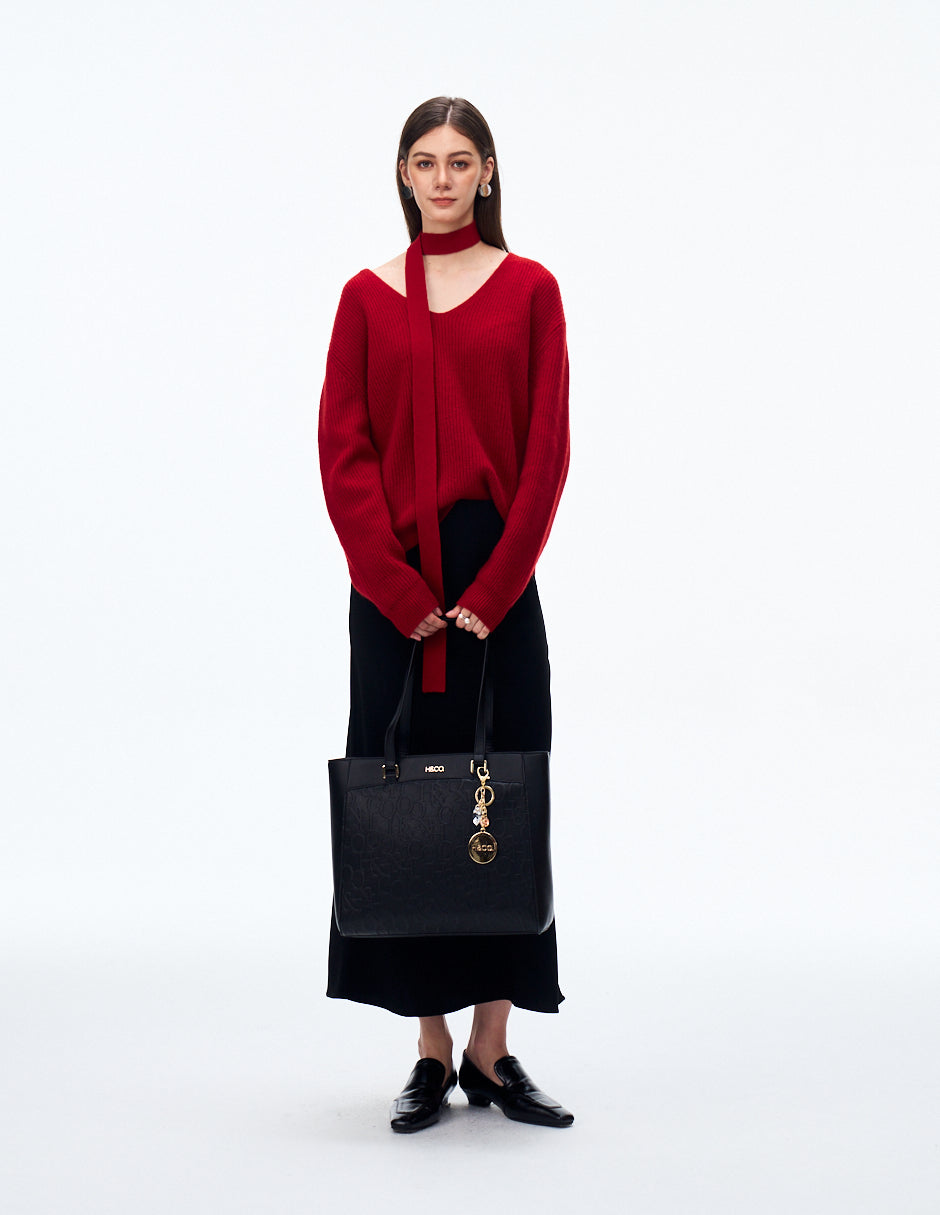 Set de Tote y Crossbody Promo Grabado Negro H&Co.