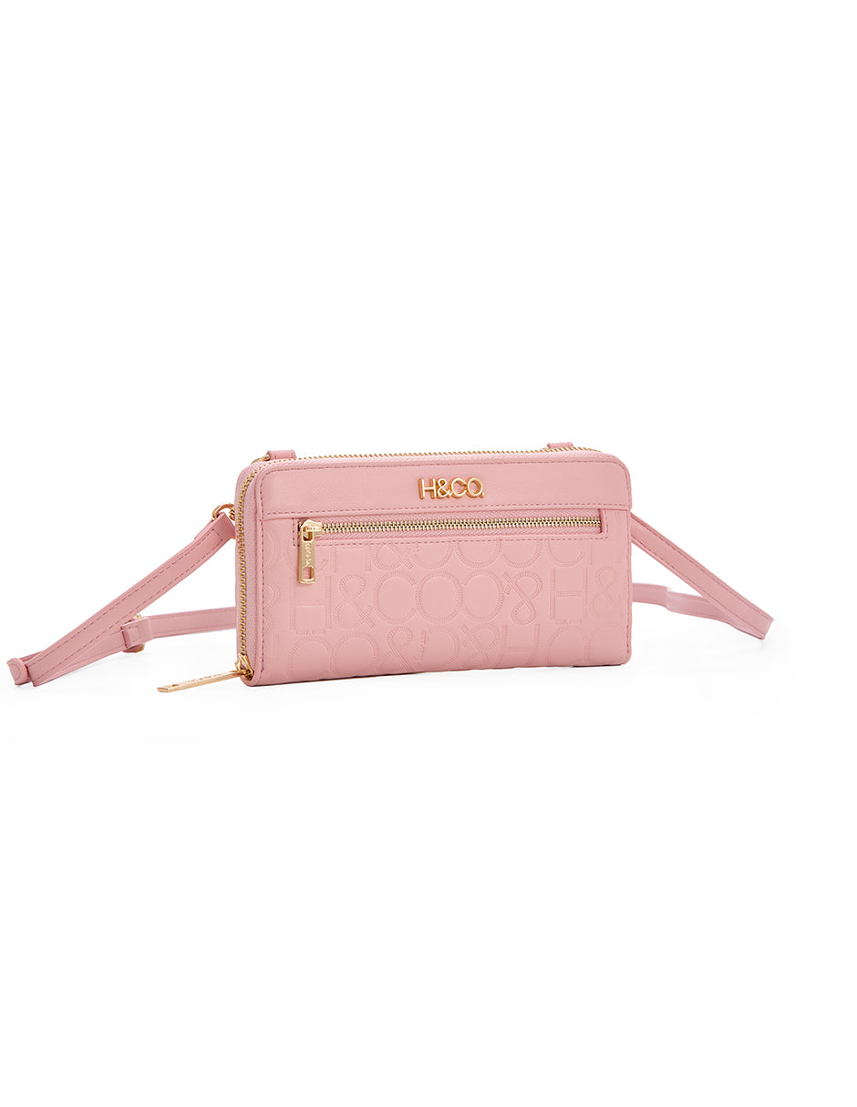 Crossbody Galatea Grabado negro H&Co. vista completa