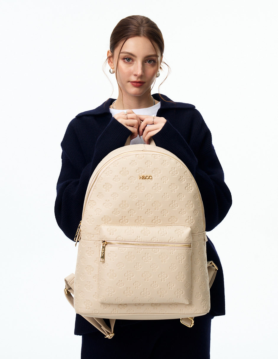 Backpack Natali Grabado Camel
