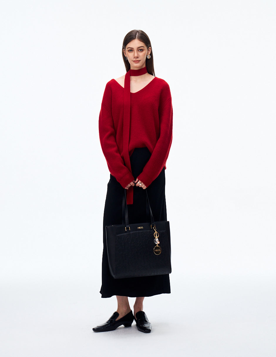 Set de Tote y Crossbody Promo Grabado Negro H&Co.