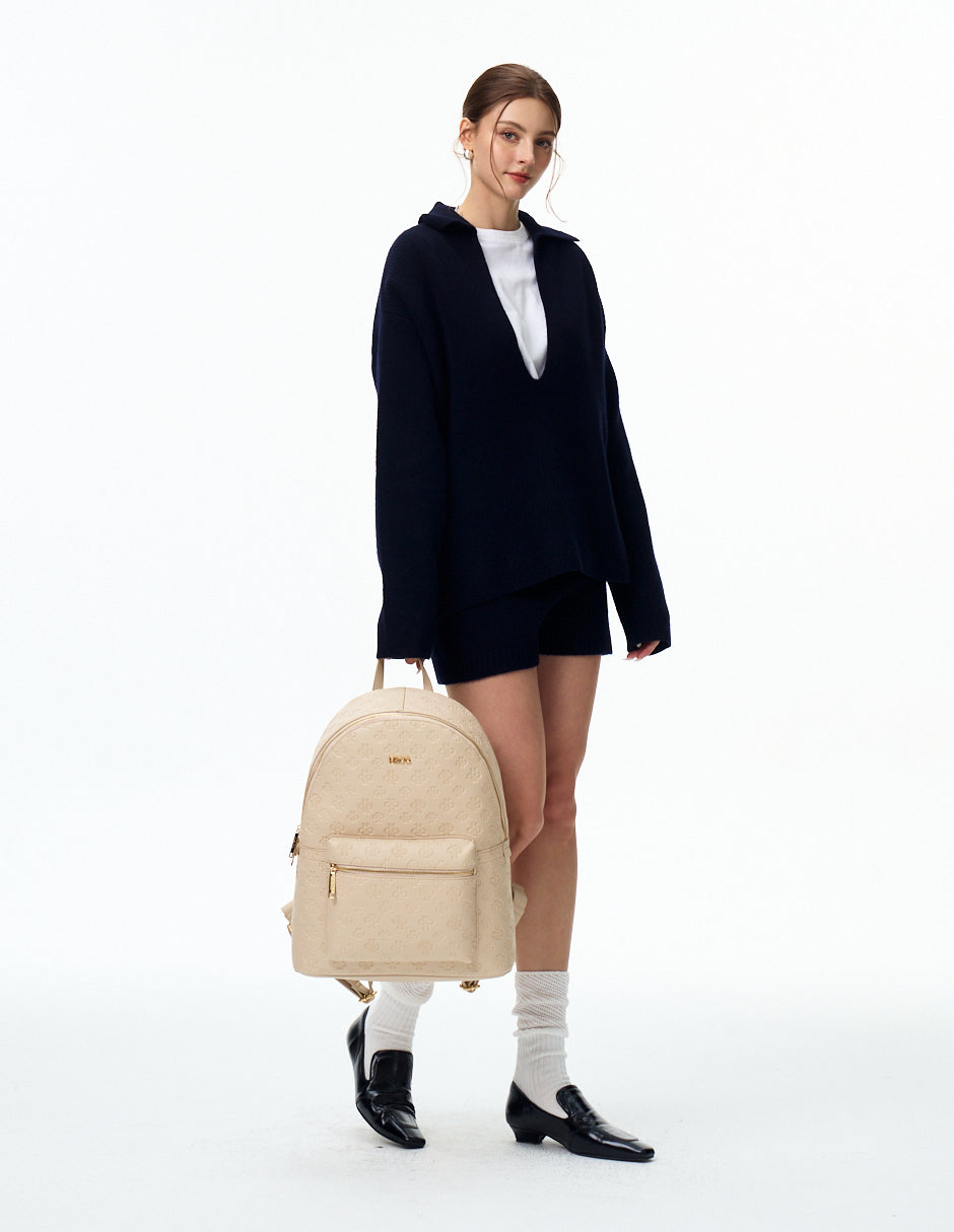 Backpack Natali Grabado Camel