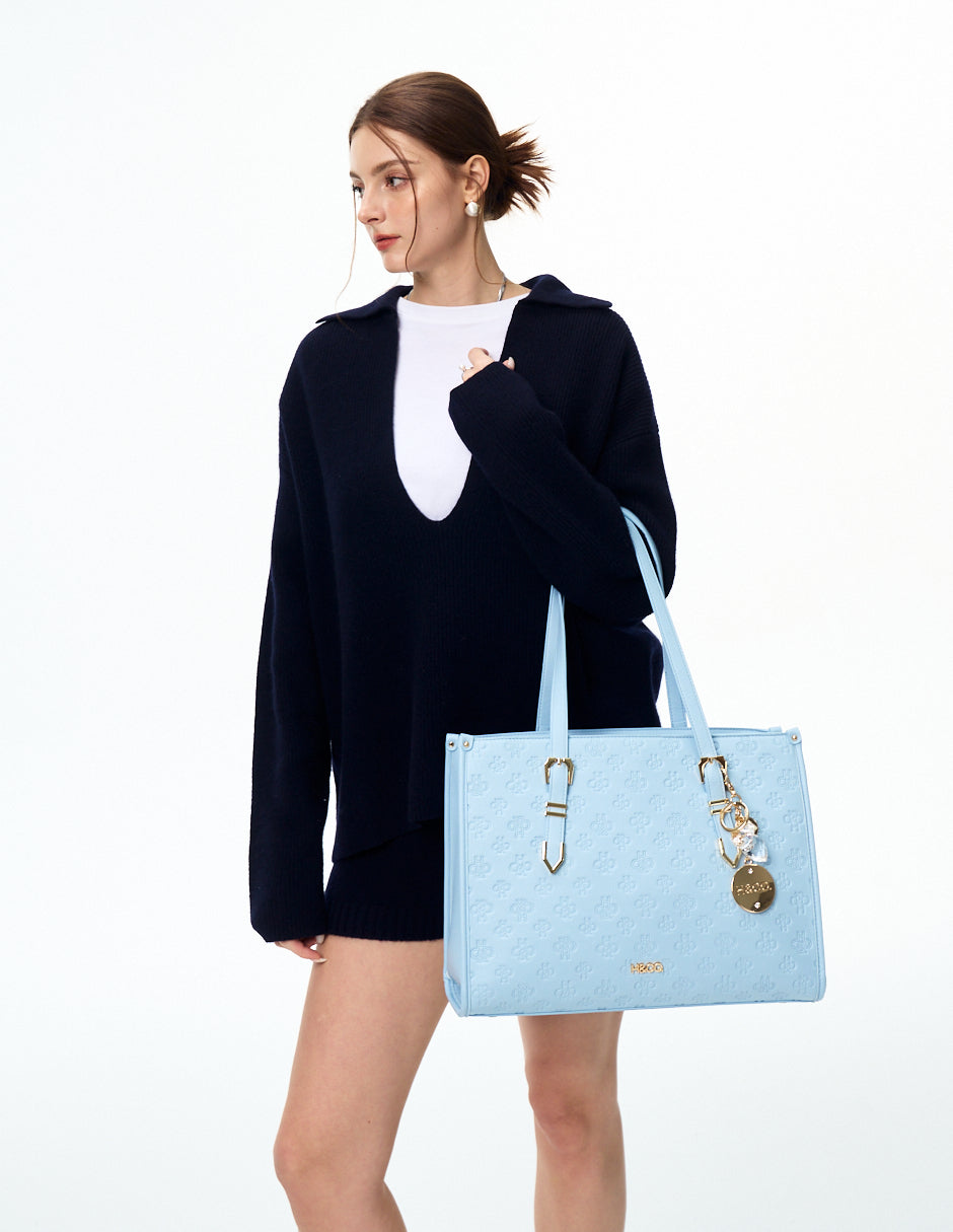 Tote Natali Grabado Azul