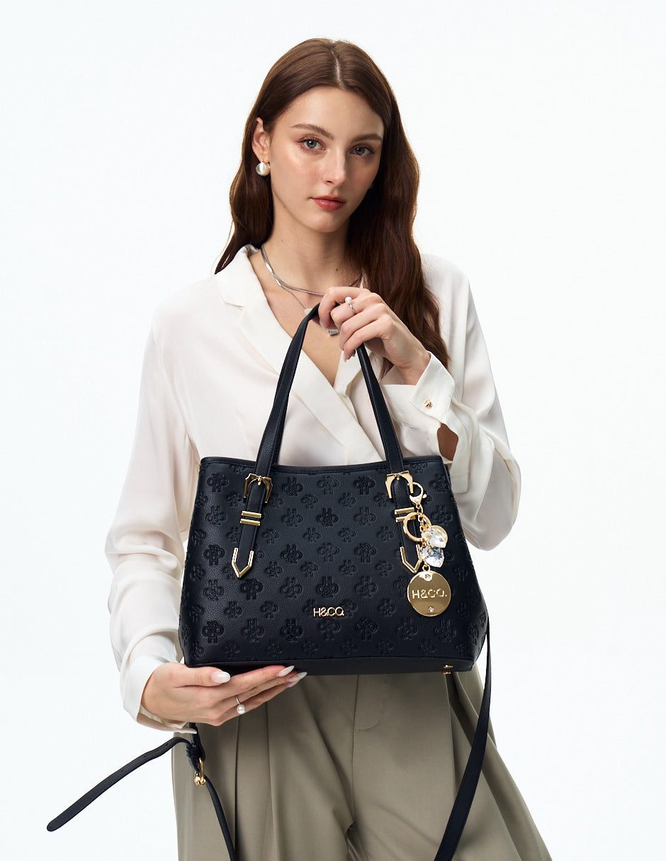 Satchel Natali Grabado Negro