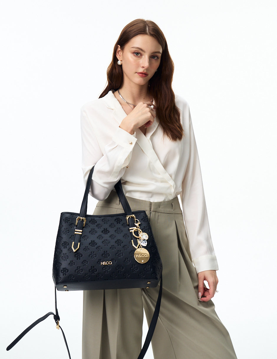 Satchel Natali Grabado Negro