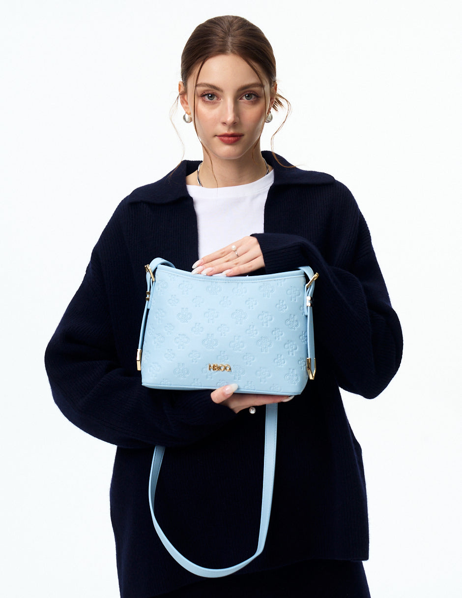 Crossbody Natali Grabado Azul