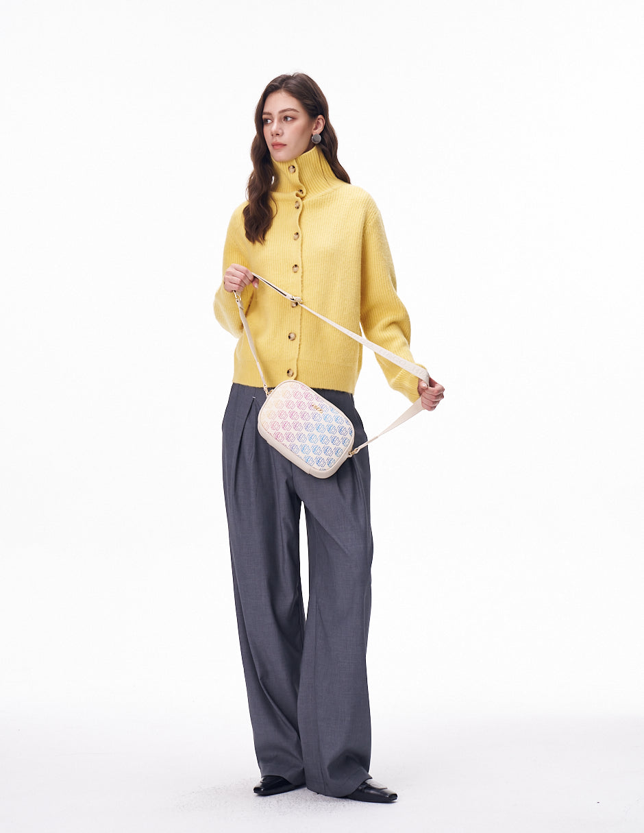 Crossbody Nadine Estampado blanco H&Co. vista completa