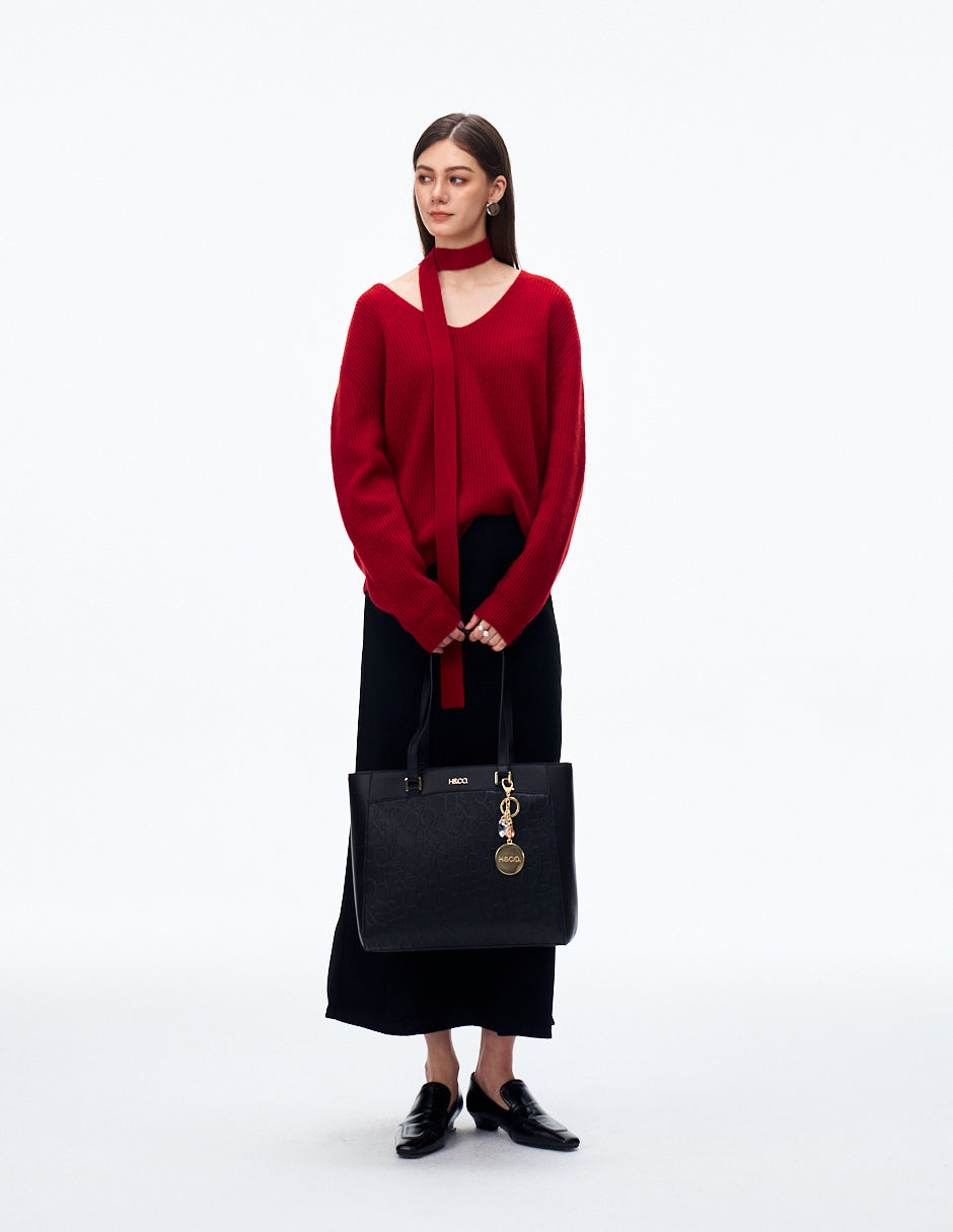 Set de Tote y Crossbody Promo Grabado Negro H&Co.