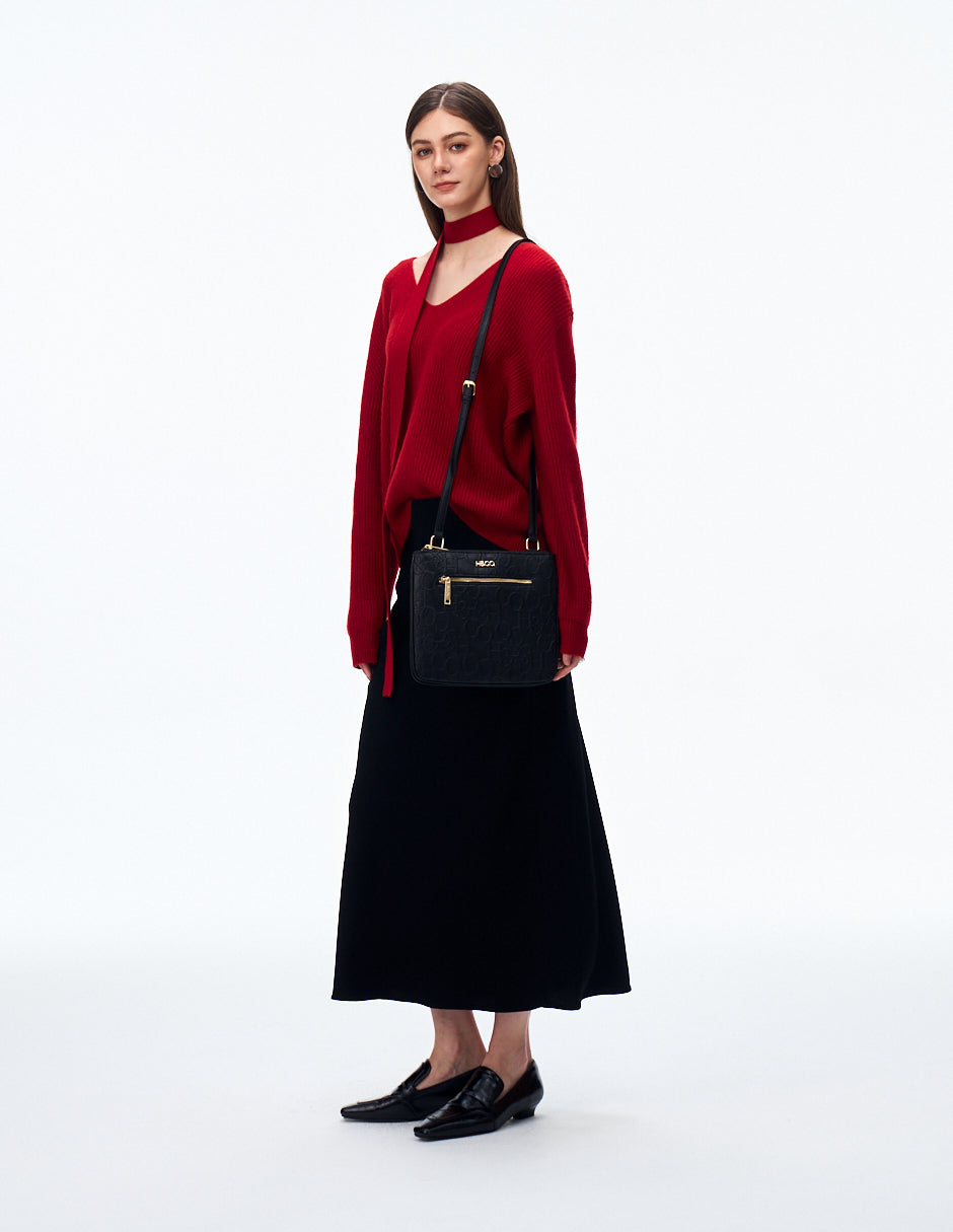 Set de Tote y Crossbody Promo Grabado Negro H&Co.