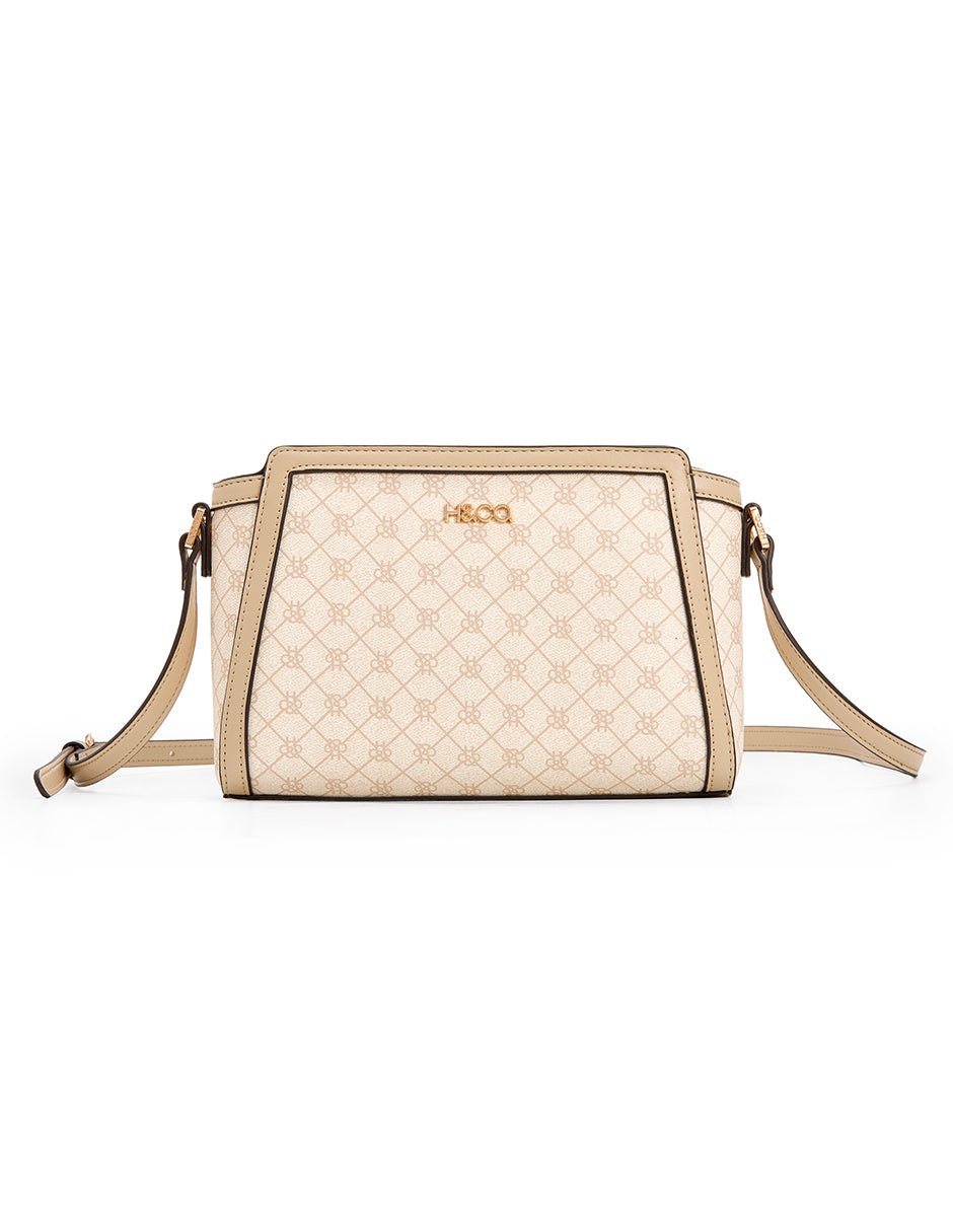 Crossbody Anessa Logo Beige H&Co.