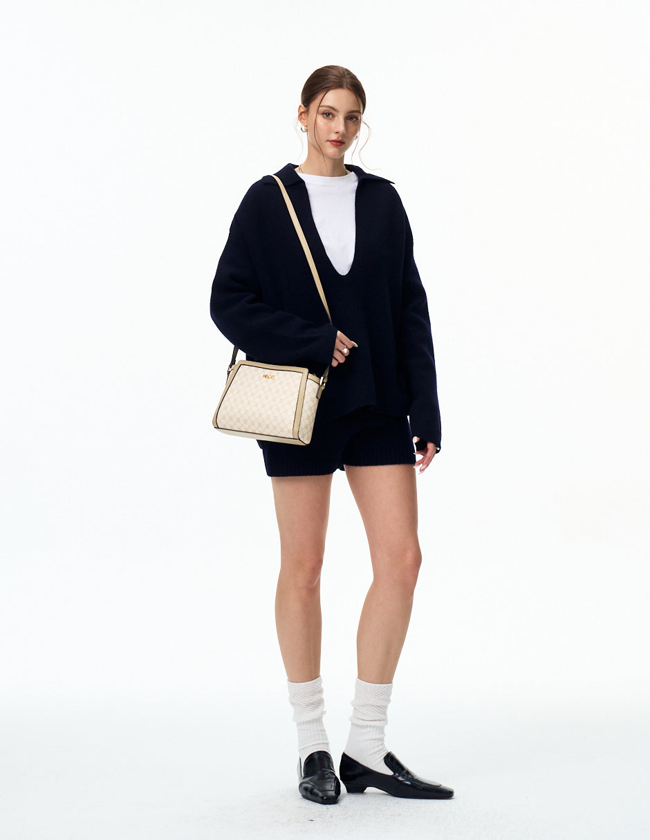 Crossbody Anessa Logo Beige H&Co.