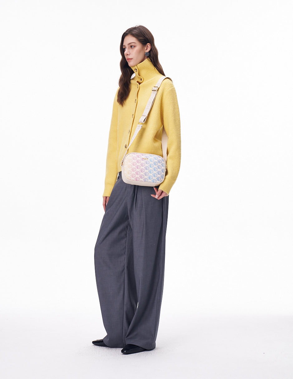 Crossbody Nadine Estampado blanco H&Co. lateral