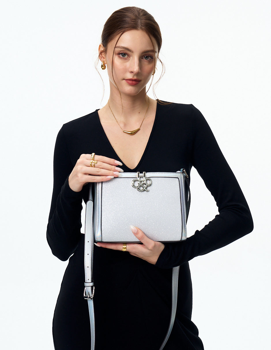 Crossbody Tanya Brillo Plata