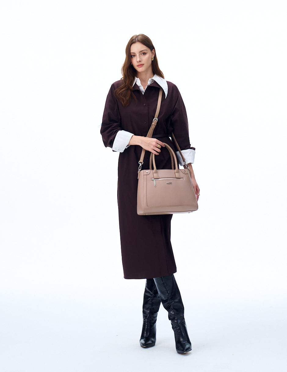 Tote Gemma taupe H&Co. interior